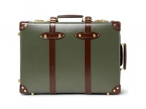 Luxury Green Rectangular Multifunction Storage Box with Brown Leather Straps and Handle for <b>Organizing</b> <b>Jewelry</b> and Small Items - Product Image 1