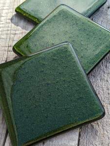 Posavasos de Vidrio Fundido Verde Aventurina, Posavasos Brillantes Hechos a Mano para Bebidas - Product Image 4