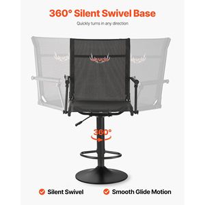 Chaise de chasse pivotante silencieuse à 360 degrés, légère, avec accoudoirs rembourrés, structure en acier robuste, siège de plancher pour abris de chasse - Product Image 3