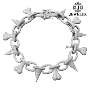 Collar de Cadena Cubana de Calidad Premium con Diamantes Completos, Joyería Hip Hop para Hombres y Mujeres de India, Alta Calidad en Diamantes - Product Image 2
