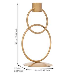 Support de bougie en aluminium plaqué argent, style rétro glamour, décoratif, style vintage - Product Image 5