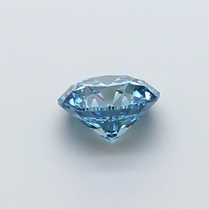 Diamant CVD de laboratoire taille ronde, 1,02 carat, couleur bleu vif fantaisie, clarté VS1, polissage excellent, pierre brute de qualité supérieure pour bague - Product Image 2