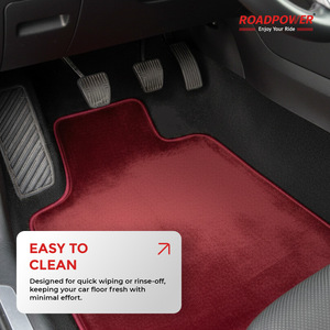 Alfombrillas Universales para Auto ROADPOWER (RP-MAT-130), Color Negro Premium, Resistentes, Impermeables y Fáciles de Limpiar - Product Image 5