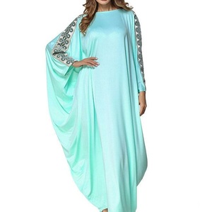 Women's New Arrival Kimono Abaya Ethnic Muslim <b>Dress</b> Breathable <b>for</b> Spring Jalabiya Dubai Woman Abaya Sequined Abaya Qatar Style - Product Image 3