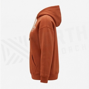 <b>Drop</b>-shoulder Winter Women's Customized Color High Quality Cotton Fleece Oversized Pullover Custom Logo Hooded Sweaters - Product Image 3