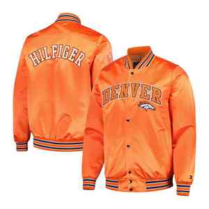 Chaqueta Bomber de Satén Personalizada 2025 con Nombre y Número del Equipo, Lote Inicial de la NFL Bordado, BRONCOS - Product Image 3
