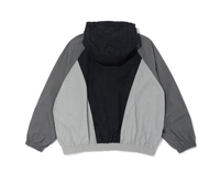 Ensemble de survêtement unisexe à capuche, coupe oversize, design sportif avec fermeture éclair, respirant, en polyester tissé, teint uni, pantalon et veste imperméables, automne