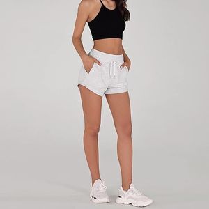 Light Weight Workout Mid Waist <b>Board</b> <b>Shorts</b> Quick Dry Drawstring Streetwear for <b>Women</b> with Pockets - Product Image 5