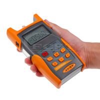 FCST080202 Probador de fibra óptica portátil de mano 1310/1550nm Fuente de luz utilizada para FTTH y Red con tipo de conector FC