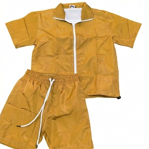 Wholesale <b>Men's</b> <b>Purple</b> Lightweight Tracksuit Set Breathable Short Sleeve Jacket Shorts Sportswear Running Training Casual Summer - Product Image 2