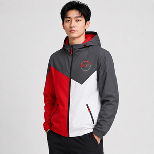 Veste coupe-vent pour homme personnalisée avec des coutures de qualité supérieure, un aspect élégant et des solutions de production sous marque privée disponibles - Product Image 4