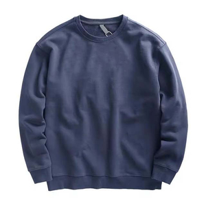 Wholesale Men's Casual Crewneck <b>Sweatshirts</b> High Quality Heavy Weight Cotton French Terry Streetwear - Product Image 3