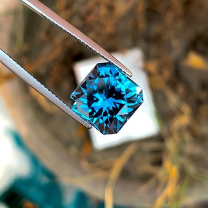 Topacio Azul de Londres Facetado Natural, Gema Suelta de Calidad Premium para Joyería, Piedra Preciosa - Product Image 6