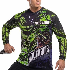 เสื้อเจอร์ซีย์ BMX แบบสปอร์ตแวร์สำหรับทุกเพศ ทีมที่เต็มไปด้วยดีไซน์แบบซับลิเมชั่นสั่งทำพิเศษ ระบายอากาศได้ดี แห้งเร็ว แขนยาว ไซส์พลัส ผลิตจากโพลีเอสเตอร์ % - Product Image 4