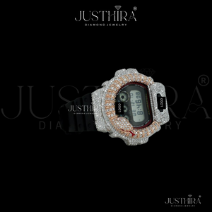 Montre-bracelet en diamant pour homme ou femme, diamant Moissanite VVS de qualité supérieure, montre G-Sh0ck, style HipHop, au meilleur prix. - Product Image 4