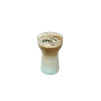 Chien Keng CU-A04-019 401-500ml Chope à bière en verre borosilicate transparent soufflé à la main, écologique, design moderne, couleur personnalisée, pour fêtes