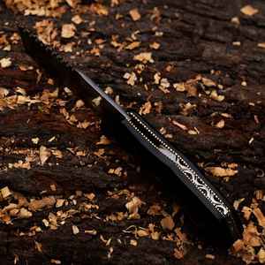 Navaja Plegable de Acero de Damasco, Hecha a Mano, con Filo de Cuchilla, Calidad Personalizable, para Uso Diario, Profesional, Forjada a Mano, Grado Industrial - Product Image 3