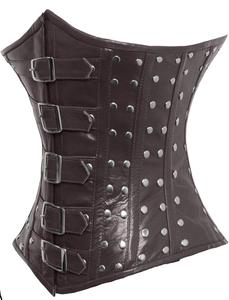 Corsets vintage pour femmes, sexy, gainants, respirants, en cuir moderne, pour grandes tailles - Product Image 2