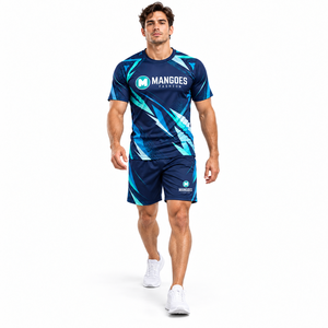 Ensemble d'uniformes de football personnalisés, maillot et short respirants, tenue d'équipe, vêtements de sport par sublimation, kit d'entraînement et de match, vêtements en gros - Product Image 5