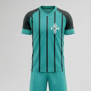 Nouvelle tenue de football respirante à manches courtes personnalisée, logo personnalisé, service OEM pour hommes, qualité supérieure par RIVIAN ATLANTIC - Product Image 3