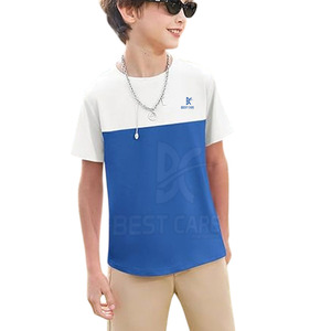 เสื้อยืดเด็กไซส์ใหญ่ขายดีที่สุด บริการ OEM ราคาส่งถูก ผลิตจากผ้าฝ้าย 100% ผลิตในประเทศปากีสถาน - Product Image 5