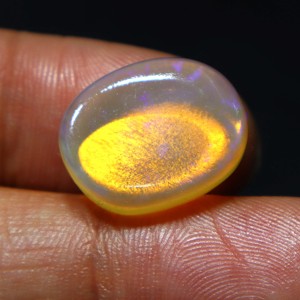 11 Carat Natural Australian Opal Solid Coober Pedy Loose Gemstone Crystal Opal Yellow <b>Fire</b> Handmade for Jewelry Making <b>Stone</b> - Product Image 2