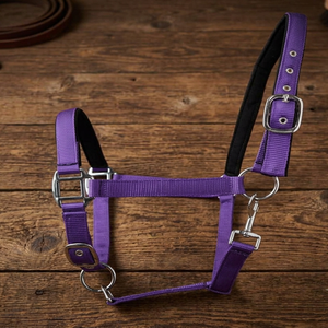Harnais de cheval occidental en nylon triple épaisseur avec quincaillerie en laiton, personnalisable, portable, taille Full Cob, pour la course hippique - Product Image 2