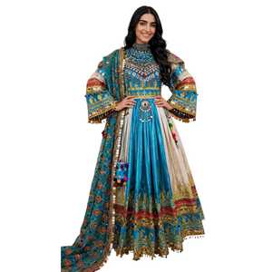 Robes de mariée décontractées, robes de mariée afghanes, robes de soirée formelles brodées à la main, robes décontractées sur mesure en gros, ensembles élégants - Product Image 1