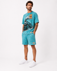 Best Fashion Men Acid Wash Sumer <b>set</b> Casual Wear High Waist Solid Color 100% Cotton Breathable Quick Dry Summerset Low MOQ - Product Image 6