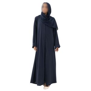 Luxury Wholesale Abaya For Women <b>Islamic</b> <b>Clothing</b> Muslim Dress Modest Fashion Manufacturer Black Open Closed Women's Abaya - Product Image 4