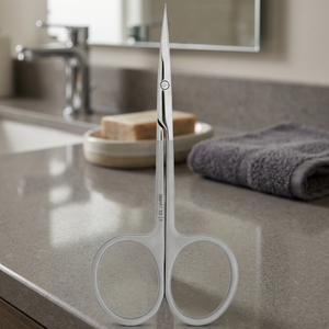 Petits ciseaux à sourcils en acier inoxydable, lames courbées et affûtées, pour la beauté, la coupe des poils du visage, des cils et du maquillage des sourcils, pour droitiers - Product Image 5