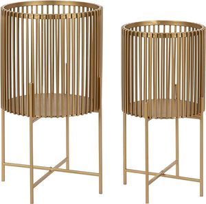 Support de pot élégant et contemporain en métal noir 4L léger pour plantes d'intérieur et d'extérieur, présentoir de sol pour la maison et le jardin - Product Image 6