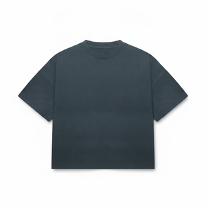 เสื้อยืดคอกลมแขนสั้นทรงปกติสำหรับผู้ชาย สีพื้น ผ้าเจอร์ซีย์ถักเนื้อผ้าฝ้าย สวมใส่สบาย - Product Image 4