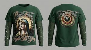 Ropa de Moda Urbana Cómoda, Elegante y a la Moda, Venta al por Mayor, Camiseta de Manga Corta Doble con Pedrería, 100% Algodón - Product Image 4