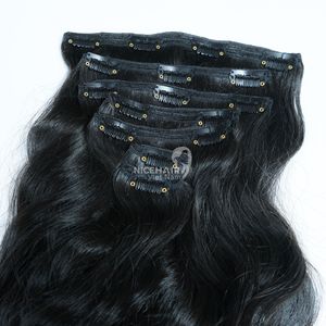 Extensions de cheveux humains à clips double trame vierges Remy, qualité fournisseur vietnamien, prix de gros, produit de beauté - Product Image 3