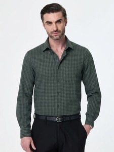 Camisa de Moda para Hombre Enovate, Verano, Casual, a Cuadros, Manga Larga, Cuello Camisero, Cierre de un Botón, Algodón Transpirable, ODM - Product Image 1