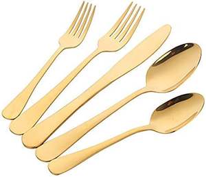 Ensemble de couverts en bronze doré Heritage, style vintage classique, vaisselle d'inspiration classique - Product Image 1