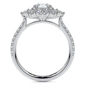 Anillo Clásico de Moissanita Tallada en Plata de Ley 925 con Baño de Rodio Certificado, Anillo de Compromiso, Boda, Nupcial, Solitario de Lujo Brillante - Product Image 4
