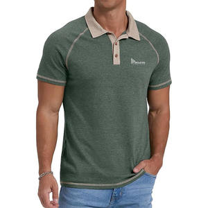 Nouvelle Arrivée Chemises de Sport Décontractées Respirantes pour Hommes Couleur Unie Logo Personnalisé Haute Qualité 100% Coton Grande Taille Séchage Rapide - Product Image 4