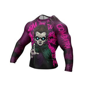 Custom Men's Rash Guard Surfing Clothes UV Sun Protection <b>Long</b> <b>Sleeve</b> Compression Shirts Suits Mesh Quick Dry Compression Shirt - Product Image 3
