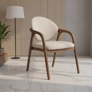 เก้าอี้รับประทานอาหารกลางแจ้ง Vata โครงไม้สักธรรมชาติ ดีไซน์เชือกแบบ Ergonomic สไตล์สแกนดิเนเวียน กันน้ำได้ ใช้งานได้หลากหลาย เหมาะสำหรับสวน - Product Image 1