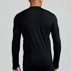 Eco Friendly Merino <b>Wool</b> V Neck Short Sleeve Anti Odor Summer Dailywear Premium T Shirt - Product Image 5