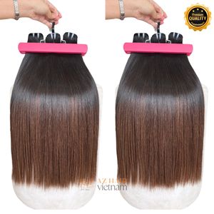 ขายส่งผมเวอร์จินผู้ขายสานผม 100% ส่วนต่อผมเวียดนามดิบไม่มีการหลั่งไหลราคาถูกที่ยังไม่ได้รับการแปรรูป - Product Image 2