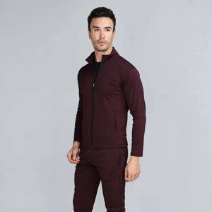 Survêtement de course pour homme à manches longues, séchage rapide, imprimé délavé, coupe ajustée, élastique, sport décontracté pour l'automne - Product Image 4