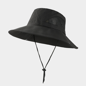 Chapeau Bob Unisexe à Large Bord Pliable en Maille avec Cordon de Cou pour Hommes et Femmes, Idéal pour le Jardinage, la Plage, les Voyages, Chapeau de Soleil d'Été Type Safari - Product Image 6