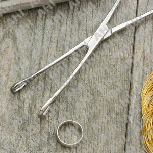 Hot Selling Stainless Steel Surgical Sponge Forceps Best Price Manual Sponge Holding & <b>Dressing</b> Forceps - Product Image 2