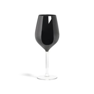 Set di 6 Calici Excelsa Neri per Vino 7,5x7,5x23 Cm - Product Image 1