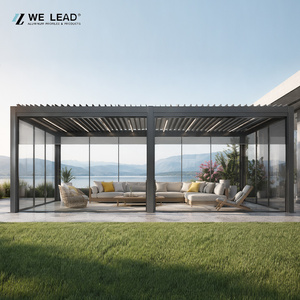Pérgola bioclimática de aluminio de gran envergadura, personalizada, para proyectos comerciales, soluciones de ingeniería. - Product Image 1