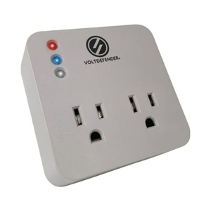 Estabilizador de voltaje avanzado con pantalla LED y protección contra sobretensiones para uso en la oficina - Product Image 2