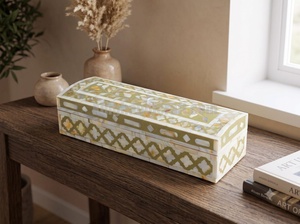 Handmade Mother of Pearl <b>Box</b> with Decorative Shell Finish for Luxury Gift Packaging Jewelry <b>Storage</b> and Home Styling - Product Image 5